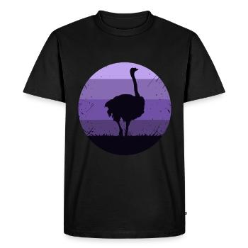 Strauss Cadeau pour les enfants Femmes Hommes Strauss - T-shirt Premium bio Homme - noir - Devant - Nico (187cm)