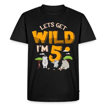 Cadeau d’éléphant pour Proboscis Africa Wilderness Zoo - T-shirt Premium bio Homme - noir - Devant - Nico (187cm)