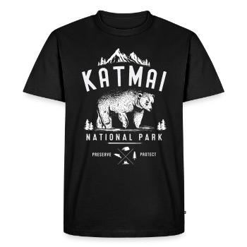 Alaska Tshirt Men Women Kids USA North Pole - Men's Premium Organic T-Shirt - black - Front - Nico (187cm)