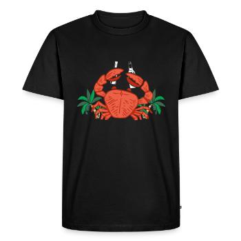 Alaska Gift Kids Men Women USA Nature Ice Cream - Men's Premium Organic T-Shirt - black - Front - Nico (187cm)
