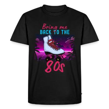 Inline Skate Gift Rollskates Roller 70s - Men's Premium Organic T-Shirt - black - Front - Nico (187cm)