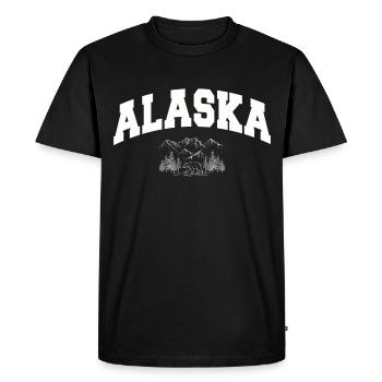 Alaska Gift Kids Men Women USA Nature Ice Cream - Men's Premium Organic T-Shirt - black - Front - Nico (187cm)