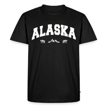 Alaska Gift Kids Men Women USA Nature Ice Cream - Men's Premium Organic T-Shirt - black - Front - Nico (187cm)