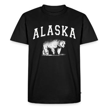Alaska Gift Kids Men Women USA Nature Ice Cream - Men's Premium Organic T-Shirt - black - Front - Nico (187cm)