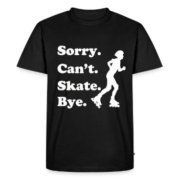 Inline Skate Gift Rollskates Roller 70s - Men's Premium Organic T-Shirt - black - Front - Nico (187cm)