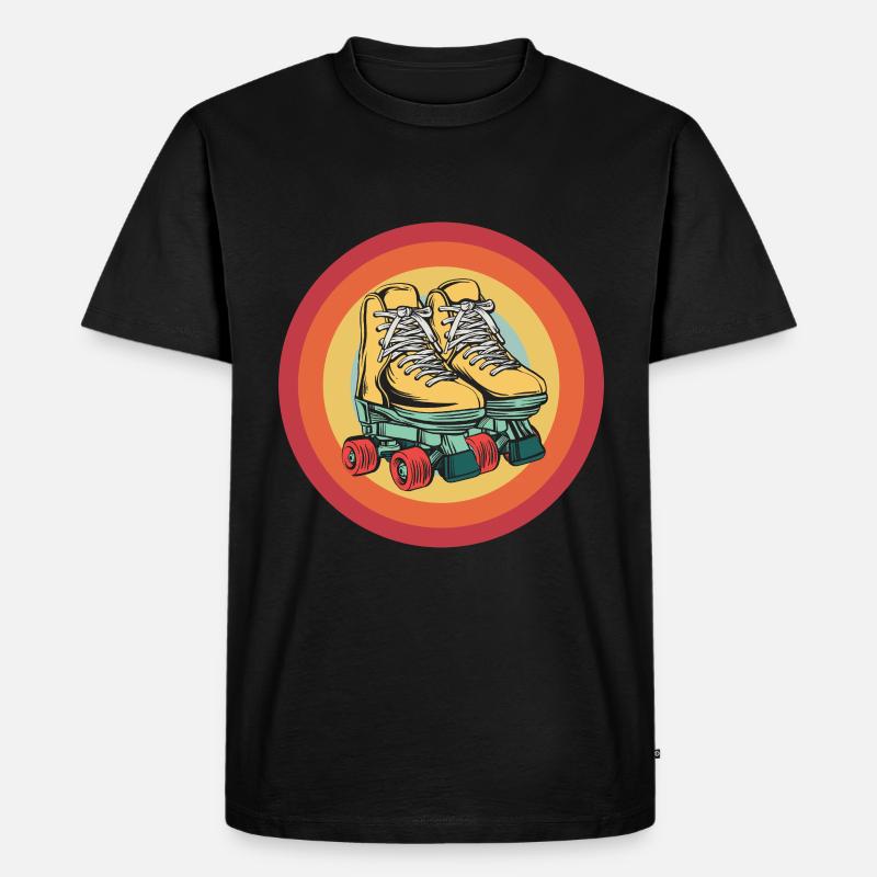 Rollerskates Inline-Skater Inline Rollschuhlaufen - Männer Premium Bio T-Shirt - Schwarz