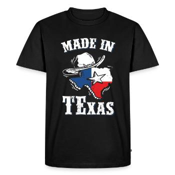 Texas - T-shirt Premium bio Homme - noir - Devant - Nico (187cm)