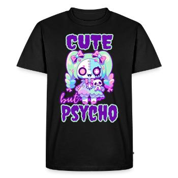 Pastel Goth Kawaii Mignon mais Psycho - T-shirt Premium bio Homme - noir - Devant - Nico (187cm)