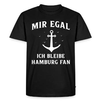 Hambourg Ville hanséatique Allemagne du Nord Bas-allemand - T-shirt Premium bio Homme - noir - Devant - Nico (187cm)