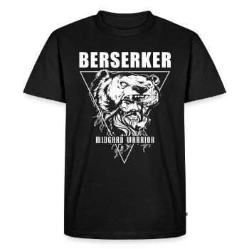 T-shirt Viking Valhalla Valhalla Dieu Odin - T-shirt Premium bio Homme - noir - Devant - Nico (187cm)