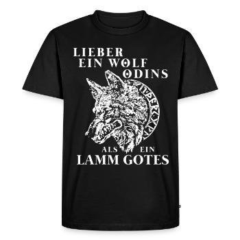 T-shirt Viking Valhalla Valhalla Dieu Odin - T-shirt Premium bio Homme - noir - Devant - Nico (187cm)