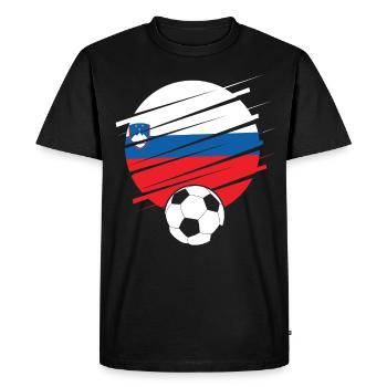 Slovénie Cadeau Europe Nation Slovenija - T-shirt Premium bio Homme - noir - Devant - Nico (187cm)