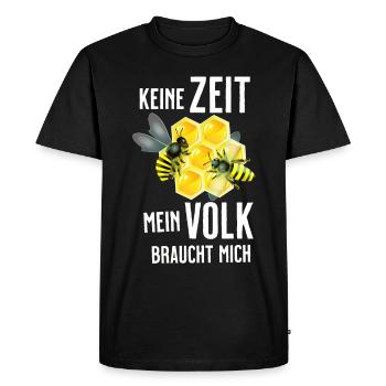 Beekeeper Tshirt Honey Bee Beekeeping Beekeeper - Men's Premium Organic T-Shirt - black - Front - Nico (187cm)