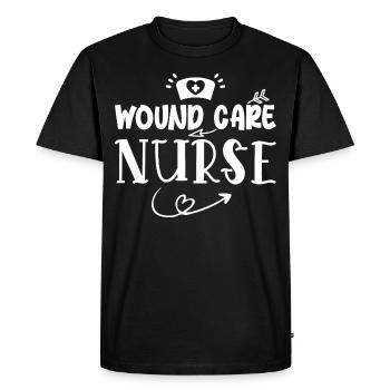 Wound Care Nurse - Men's Premium Organic T-Shirt - black - Front - Nico (187cm)