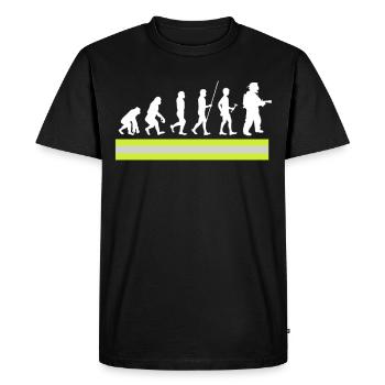 Firefighter Tshirt Firefighter Firefighter 112 - Men's Premium Organic T-Shirt - black - Front - Nico (187cm)