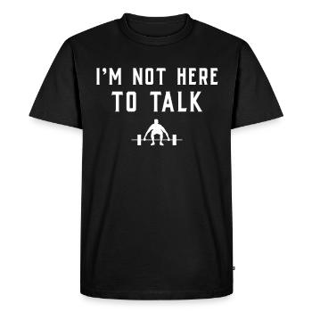 T-shirt de gymnastique drôle de remise en forme Gym d’entraînement - T-shirt Premium bio Homme - noir - Devant - Nico (187cm)