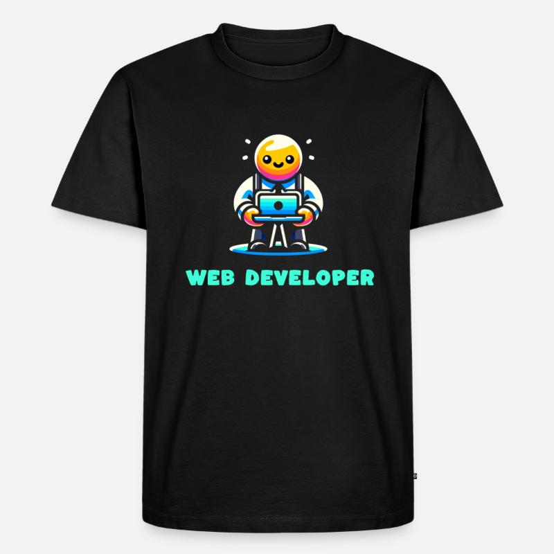 Webentwickler Beruf Beruf Karriere - Männer Premium Bio T-Shirt - Schwarz