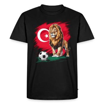 Turkey Gift Turkey Football Soccer Europe Turk - Men's Premium Organic T-Shirt - black - Front - Nico (187cm)