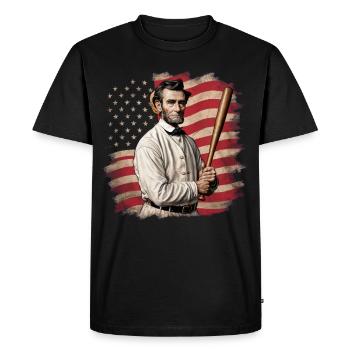 Baseball Hommes Femmes Enfants Joueur Lanceur Softball - T-shirt Premium bio Homme - noir - Devant - Nico (187cm)