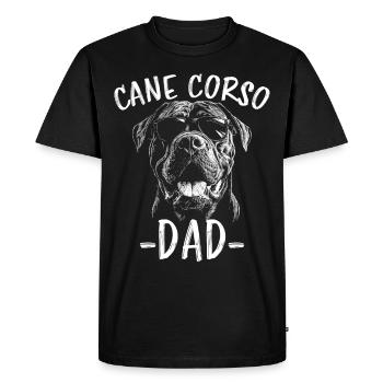 Cane Corso Italiano Papa Papa Cane Corso Cadeau - T-shirt Premium bio Homme - noir - Devant - Nico (187cm)