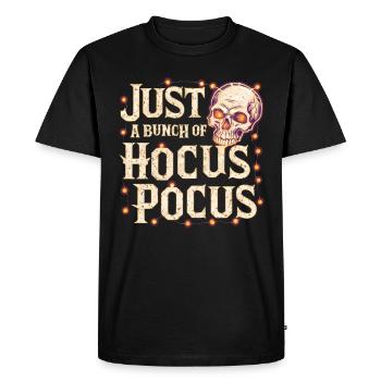 Halloween Squelette Effrayant Effrayant Horreur Fête - T-shirt Premium bio Homme - noir - Devant - Nico (187cm)