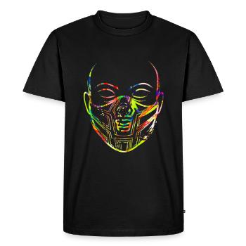 Techno Gift Rave Festival Party Music Tekk EDM - Men's Premium Organic T-Shirt - black - Front - Nico (187cm)