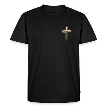 Jésus-Christ Christianisme Dieu Bible - T-shirt Premium bio Homme - noir - Devant - Nico (187cm)