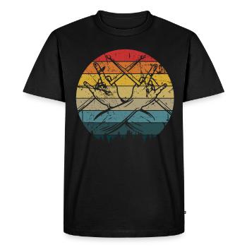 Drums Drums Drumstick Drummer Music Band Rock - Men's Premium Organic T-Shirt - black - Front - Nico (187cm)