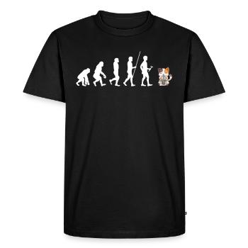 Bubble Tea Boba BubbleTea Kawaii Japan Tea Kpop - Men's Premium Organic T-Shirt - black - Front - Nico (187cm)