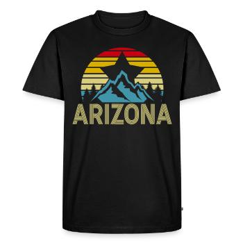 Arizona State Sedona Phoenix Grand Canyon AZ - Men's Premium Organic T-Shirt - black - Front - Nico (187cm)