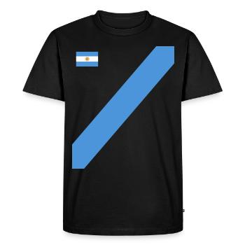 Argentine Cadeau Argentine Drapeau argentin - T-shirt Premium bio Homme - noir - Devant - Nico (187cm)