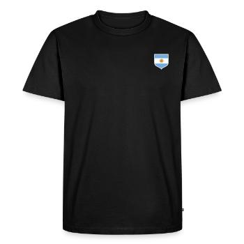Argentine Cadeau Argentine Drapeau argentin - T-shirt Premium bio Homme - noir - Devant - Nico (187cm)