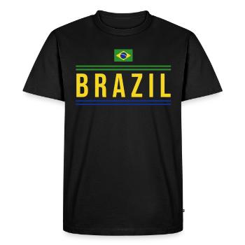 Brésil Brésil Maillot brésilien Rio de Janeiro - T-shirt Premium bio Homme - noir - Devant - Nico (187cm)