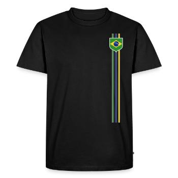 Brésil Brésil Maillot brésilien Rio de Janeiro - T-shirt Premium bio Homme - noir - Devant - Nico (187cm)