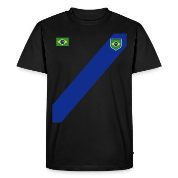 Brésil Brésil Maillot brésilien Rio de Janeiro - T-shirt Premium bio Homme - noir - Devant - Nico (187cm)