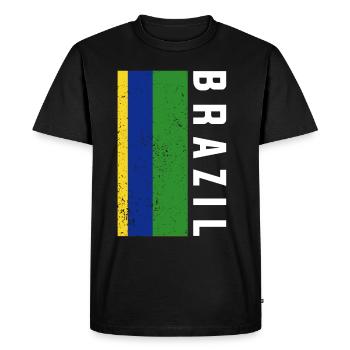 Brésil Brésil Maillot brésilien Rio de Janeiro - T-shirt Premium bio Homme - noir - Devant - Nico (187cm)