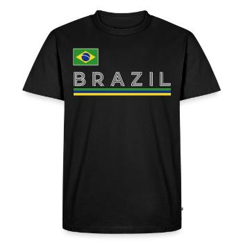 Brésil Brésil Maillot brésilien Rio de Janeiro - T-shirt Premium bio Homme - noir - Devant - Nico (187cm)