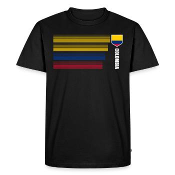 Colombie Colombie Medellín Vacances Bogota Cali - T-shirt Premium bio Homme - noir - Devant - Nico (187cm)