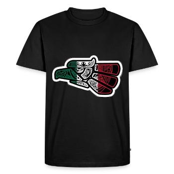 Mexique Mexique Cadeau mexicain Flag Football - T-shirt Premium bio Homme - noir - Devant - Nico (187cm)