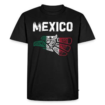 Mexique Mexique Cadeau mexicain Flag Football - T-shirt Premium bio Homme - noir - Devant - Nico (187cm)