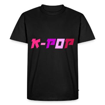 K-Pop Musique Pop Coréenne - T-shirt Premium bio Homme - noir - Devant - Nico (187cm)