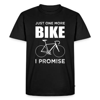 Juste un vélo de plus que je promets Vélo de route - T-shirt Premium bio Homme - noir - Devant - Nico (187cm)