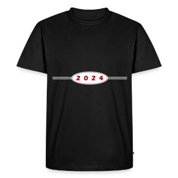 Symbole 2024 - T-shirt Premium bio Homme - noir - Devant - Nico (187cm)