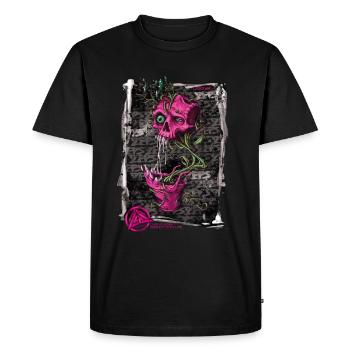 ZEPS - GROWTH - GRAFFITI - RAP - ZEPS UP YOUR LIFE - Männer Premium Bio T-Shirt - Schwarz - Vorne - Nico (187cm)
