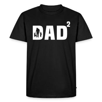 papa fils et fille cadeau papa fils et fille - T-shirt Premium bio Homme - noir - Devant - Nico (187cm)