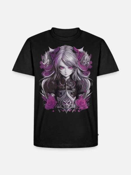 Fille d’anime gothique - T-shirt Premium bio Homme - noir