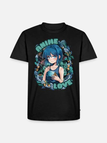 Animelove - Men's Premium Organic T-Shirt - black