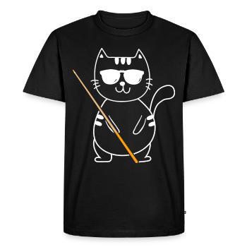 Billard 8 boules - T-shirt Premium bio Homme - noir - Devant - Nico (187cm)