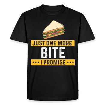 Food Love Sandwich Cheese Gift Ketchup - Men's Premium Organic T-Shirt - black - Front - Nico (187cm)