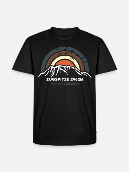 Zugspitze Garmisch Partenkirchen Hiking Souvenir - Men's Premium Organic T-Shirt - black